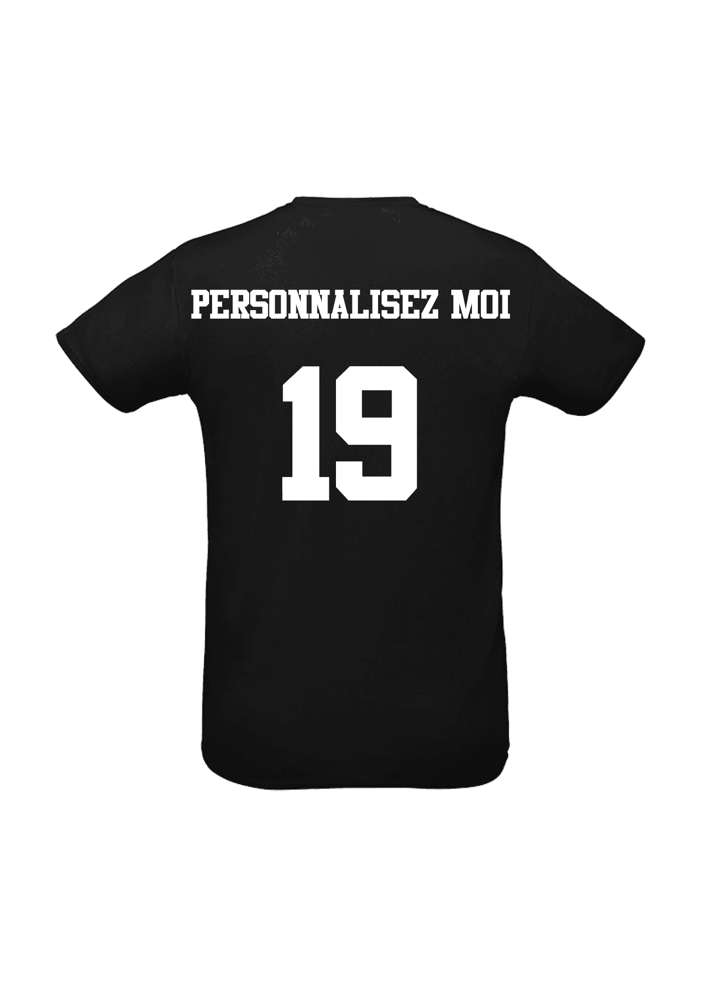 T-shirt sport Noir Adulte personnalisable 043 Sphinx De Pau - SDP43-SPRINTNOIRDOS-personnalisation